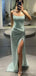 Strapless Light Green Sheath Evening Gown Maxi Long Evening Party Prom Dresses,MB609