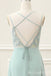 Green Spaghetti Straps A-line Lace Appliques Lace Up Back Evening Gown Maxi Long Evening Party Prom Dresses,MB773
