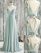 Green Spaghetti Straps A-line Lace Appliques Lace Up Back Evening Gown Maxi Long Evening Party Prom Dresses,MB773