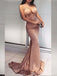 Spaghetti Straps V-Neck Mermaid Evening Gown Maxi Long Evening Party Prom Dresses ,MB611