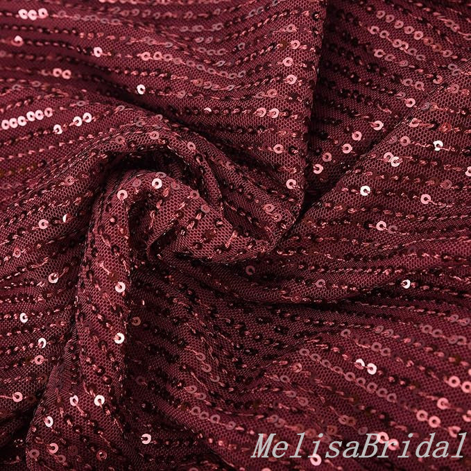 Sparkle Burgundy Off-the-shoulder A-line Evening Gown Long Evening Party Prom Dresses,MB819