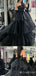 Black Lace Appliques Sheer Corset Strapless Layer A-Line Evening Gown Maxi Long Evening Party Prom Dresses With Trailing  ,MB613