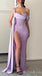Sparkle Lilac One Shoulder Mermaid Evening Gown Maxi Long Evening Party Prom Dresses,MB778