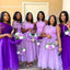 Elegant Light Purple Tulle Simple Cheap A-Line Long Bridesmaid Dresses,BD186