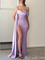 Sparkle Lilac One Shoulder Mermaid Evening Gown Maxi Long Evening Party Prom Dresses,MB778