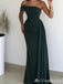 Off Shoulder Green Mermaid Evening Gown Maxi Long Evening Party Prom Dresses  ,MB787