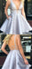 Sexy A-line Deep V-neck Open Back Short Homecoming Dresses, HD261