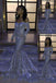 Sparkle Purple Off Shoulder Long Sleeves Mermaid Evening Gown Maxi Long Evening Party Prom Dresses,MB724