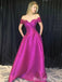 Elegant Off Shoulder A-line Evening Gown Maxi Long Evening Party Prom Dresses ,MB751
