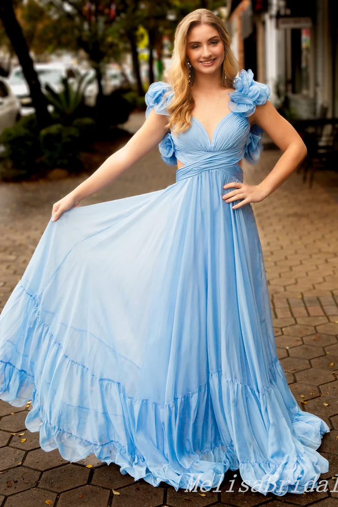 Sweetheart Lace Up Back A-line Evening Gown Maxi Long Evening Party Prom Dresses,MB801