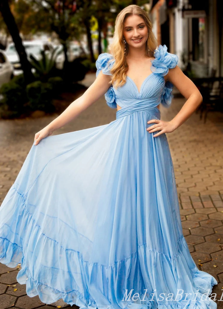 Sweetheart Lace Up Back A-line Evening Gown Maxi Long Evening Party Prom Dresses,MB801