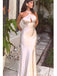 Elegant Ivory White  Unique Mermaid Long Prom Dresses,MB41