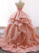 Bateau A-Line Lace Up Back Evening Ball Gown Maxi Long Evening Party Prom Dresses With Ruffles,MB663