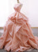 Bateau A-Line Lace Up Back Evening Ball Gown Maxi Long Evening Party Prom Dresses With Ruffles,MB663