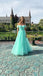 Mint Green Off Shoulder Sweetheart A-line Evening Gown Maxi Long Evening Party Prom Dresses,MB703