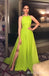 Green Halter A-line Evening Gown Maxi Long Evening Party Prom Dresses ,MB804