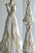 Ivory Beaded A-line Evening Gown Maxi Long Evening Party Prom Dresses,MB733