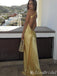 Yellow Sheath One Shoulder Evening Gown Maxi Long Evening Party Prom Dresses ,MB734