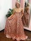 Sparkle Strapless Sweetheart A-Line Evening Gown Maxi Long Evening Party Prom Dresses ,MB626