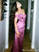 Off-The-Shoulder Mermaid Evening Gown Maxi Long Evening Party Prom Dresses  ,MB599