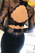 Black Long Sleeves Mermaid Appliques Straight Neck Evening Gown Maxi Long Evening Party Prom Dresses With Trailing,MB670