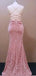 Sparkly Pink Sequin Pleats Side Slit Sleeveless Lace Up Back Mermaid Evening Long Prom Dresses,MB66