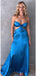Unique Royal Blue Sleeveless Lace Up Back A-Line Evening Prom Dresses,MB72