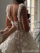 Elegant White Lace Embroidery A-Line Lace Up Back Graduation Party Homecoming Dresses, HD365