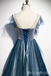 Stylish Embroidery Illusion Lace Up Back A-Line Evening Gown Maxi Long Evening Party Prom Dresses,MB683