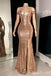 Sparkle Off Shoulder Mermaid Evening Gown Maxi Long Evening Party Prom Dresses With Side Slit,MB692