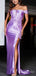 Sexy Appliques Off Shoulder Strapless Side Slit Evening Gown Long Prom Dresses ,MB225