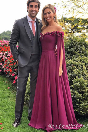 Strapless Floral Embelishment Sweetheart A-Line Evening Gown Maxi Long Evening Party Prom Dresses,MB696