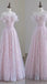 Stylish Strapless Shiny Pink A-line Beaded Long Party Dress Prom Dresses ,MB1088