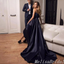 Elegant Navy Blue Lace Appliques Sweetheart A-line Long Party Dress Prom Dresses  ,MB10936