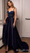 Elegant Navy Blue Lace Appliques Sweetheart A-line Long Party Dress Prom Dresses  ,MB10936