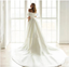 Gorgeous White Sweetheart Off the Shoulder Mermaid Simple Wedding Dresses with Trailing,MB10937