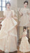 Gorgeous Shiny Champagne Square Neck Long Party Dress Prom Dresses,MB10942