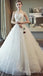 Gorgeous White Strapless Lace Appliques A-line Wedding Dresses with Trailing,MB10938