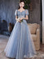 Gorgeous Shiny A-line Lace up Back Long Party Dress Prom Dresses,MB10944