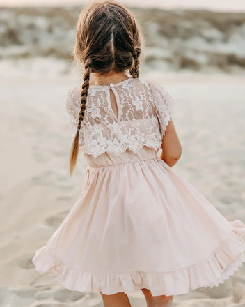 Simple Lace Appliques  A- Line Sleeveless  Cheap Jersey Long Flower Girl Dresses ,FG24