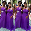 Elegant Purple Chiffon One Shoulder Beading Mermaid Simple Long Cheap Bridesmaid Dresses ,BD92