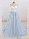 Elegant V Neck Spaghetti Straps Zipper A-line Long Party Dress Prom Dresses,MB10953