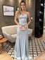 Gorgeous Spaghetti Straps Mermaid Long Party Dress Prom Dresses ,MB10962