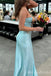 Elegant Blue Strapless Sweetheart A-line Prom Dress ,MB10963