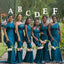 Mismatched Blue Mermaid Long Bridesmaid Dresses ,BD212