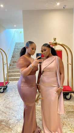 Misatched Elegant Mermaid Long Bridesmaid Dresses ,BD255