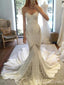 White Strapless Lace Appliques Sweetheart Evening Gown Maxi Long Formal Dresses Prom Dresses With Trailing ,MB533