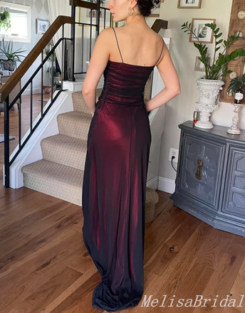 Sexy Spaghetti Straps Mermaid Evening Gown Maxi Long Formal Dresses Prom Dresses ,MB423