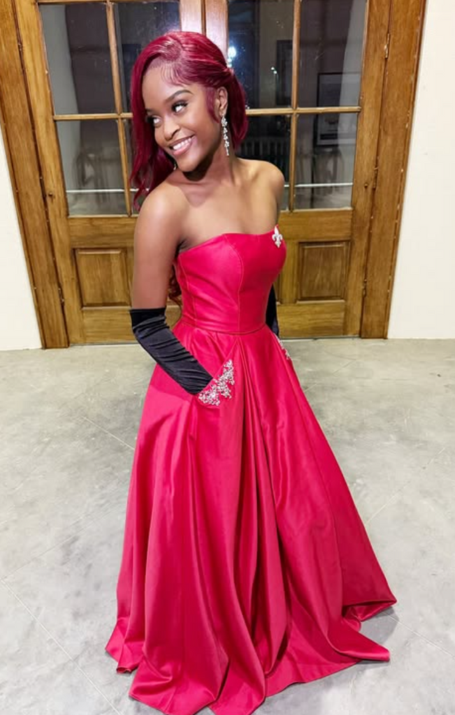Sexy Red A-line Sweetheart Long Formal Dress to Impress,MB11098