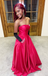 Sexy Red A-line Sweetheart Long Formal Dress to Impress,MB11098